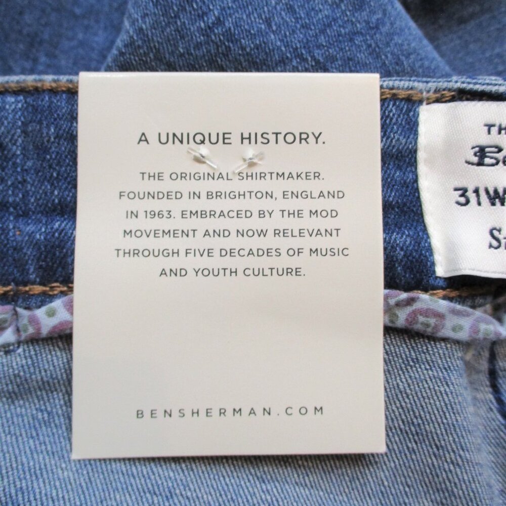 Ben Sherman Straight Stretch Fit Jeans - Picture 8 of 8